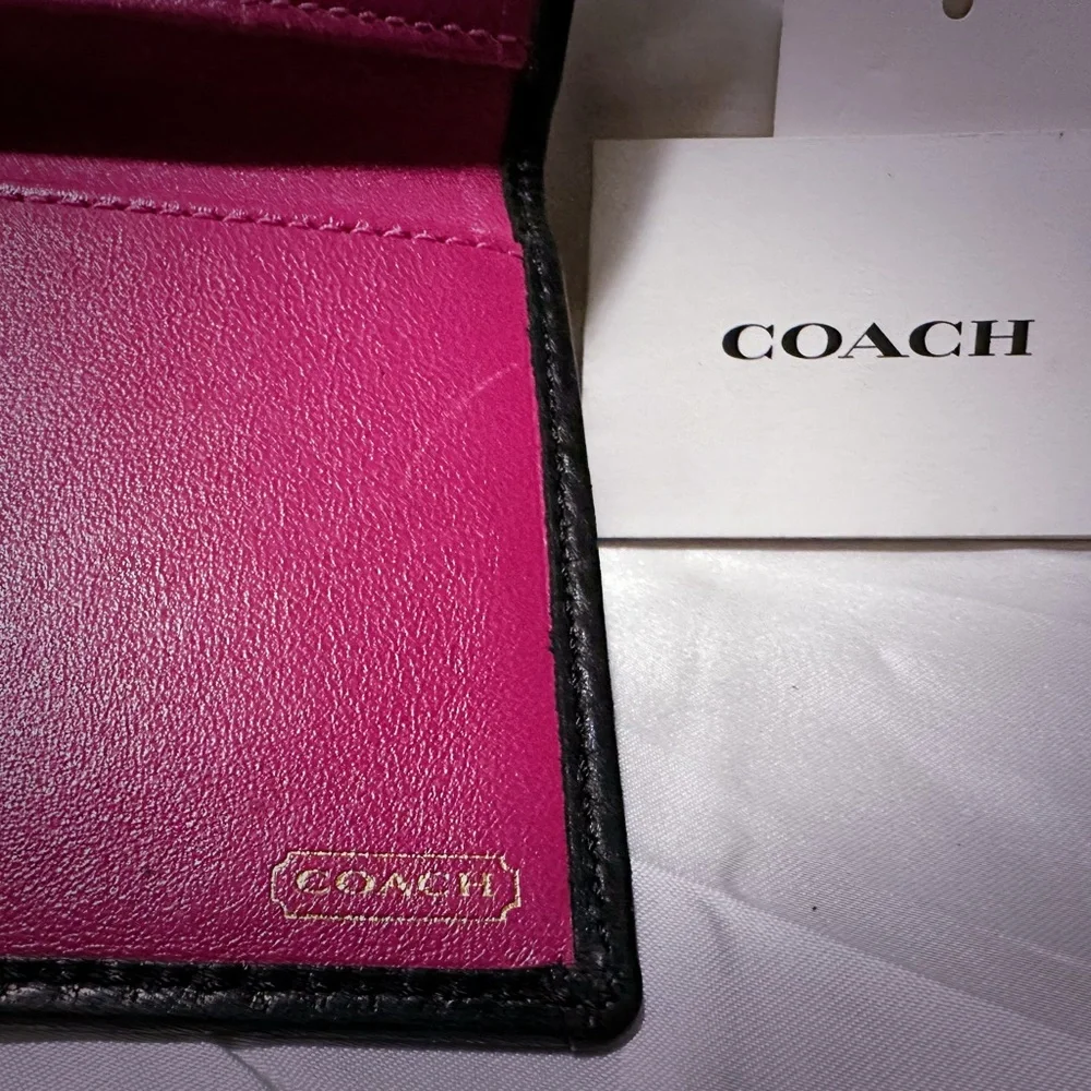 Coach Pink and Black Wallet - Picture 2 of 13